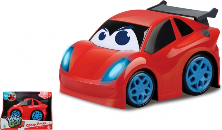 Kiddy Go! coche deportivo rojo con luz y sonido 19 cm