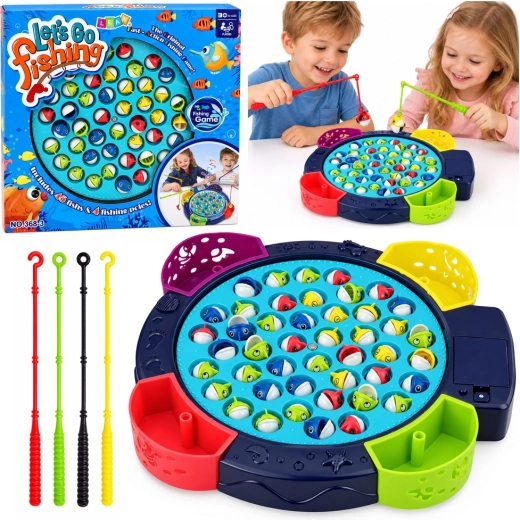 Juego interactivo a pilas Atrapa los peces - azul
