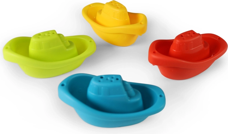 Set de barquitos de plástico para el agua - 4 uds.