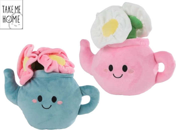 Peluche Take Me Home – planta de interior en una tetera