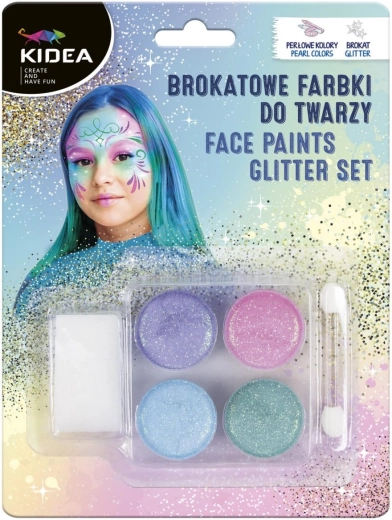 Derform set de pinturas faciales con purpurina