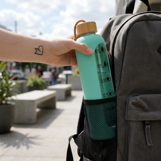 Funda de silicona y práctica correa para transportar
