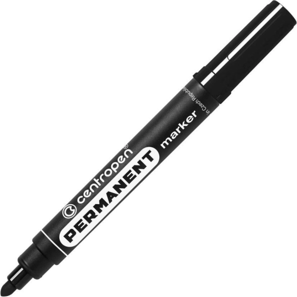 Rotulador permanente Centropen negro 2,5 mm