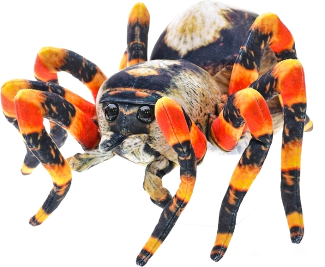 Araña de peluche marrón 25 cm