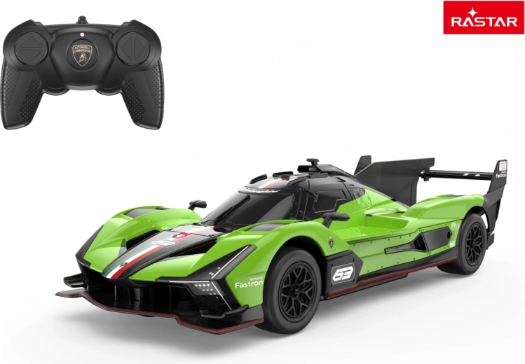 Coche R/C 1:24 LAMBORGHINI SC63 verde de Rastar