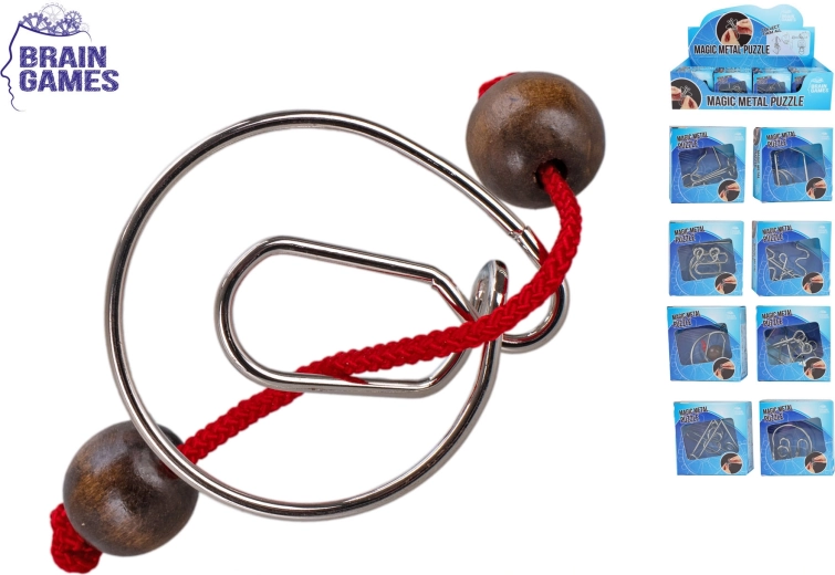 Rompecabezas metálicos Brain Games – set de 8 variantes