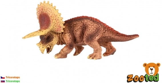 Pequeño triceratops de plástico 14 cm