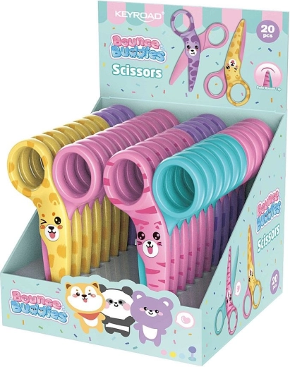Tijeras infantiles de seguridad KEYROAD Animalitos 10,5 cm