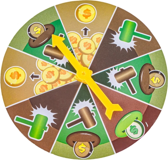 Juego emocionante con ruleta y “rotura” de la hucha