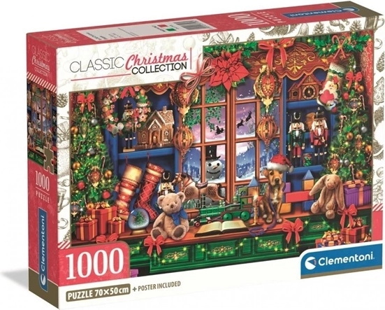 Puzzle Clementoni de 1000 piezas - tienda navideña