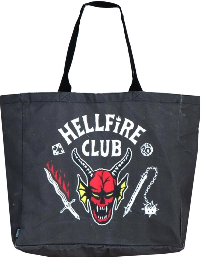 Bolsa de tela de compra XL Stranger Things Hellfire Club - 1 pieza