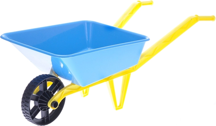 Carretilla infantil de plástico para arena, roja, 72 × 29 × 25 cm