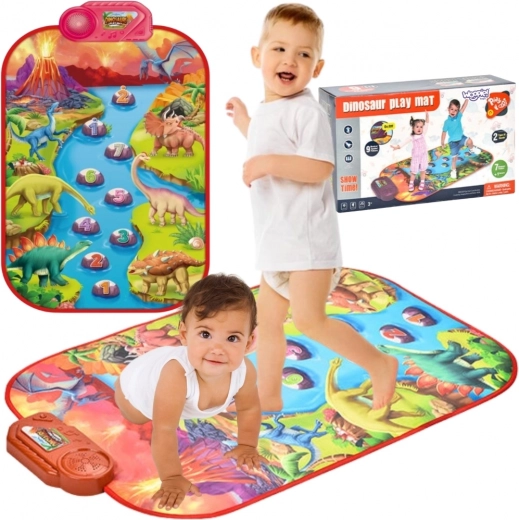 Gran alfombrilla musical interactiva Dino para niños de Woopie
