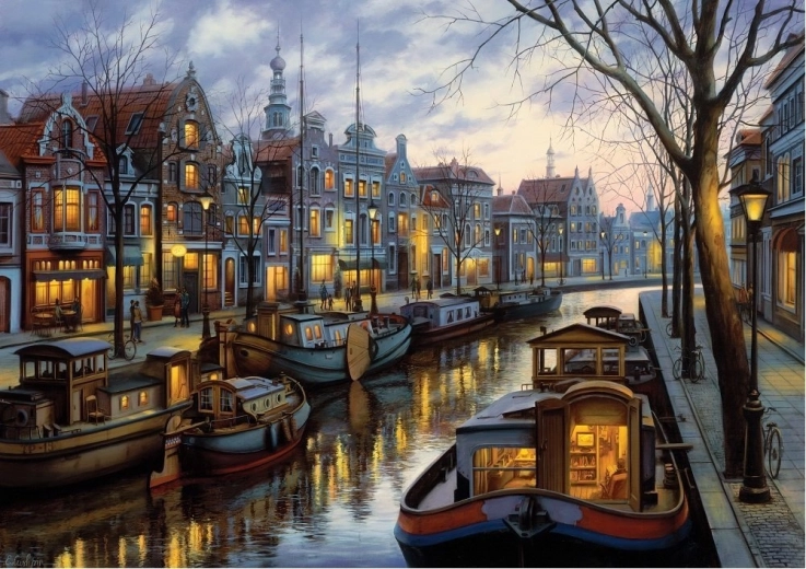 Puzle ART PUZZLE Luces del canal 1500 piezas