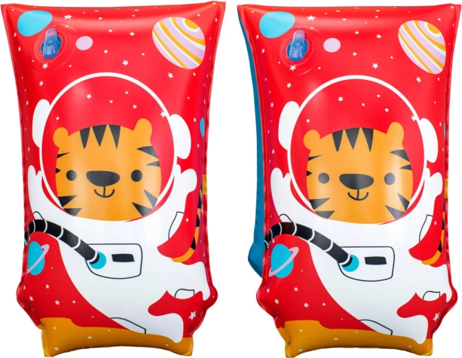 Alegre motivo de tigre astronauta