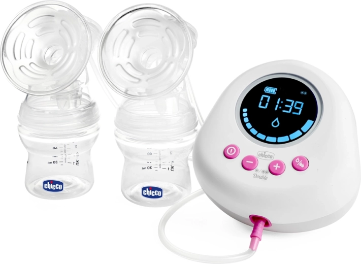 Extractor de leche materna eléctrico doble Chicco Double Pink