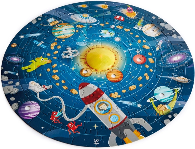 Puzzle LED infantil del sistema solar