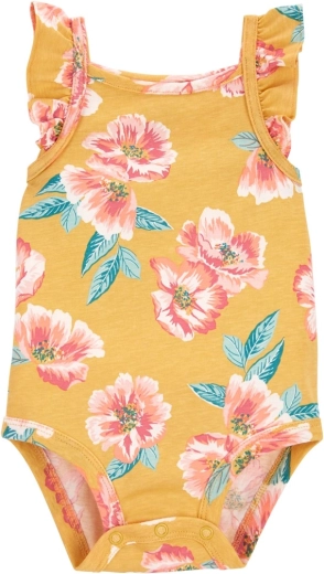 Body de tirantes CARTER'S orange cherry para niña - 1 pieza – amarilla 12 m