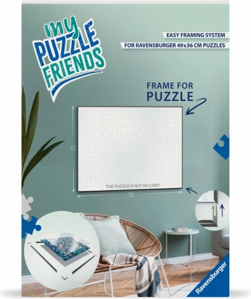 Marco para puzzles Ravensburger My Puzzle Friends 49x36 cm - negro