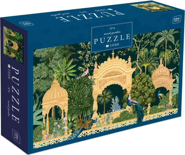 INTERDRUK Puzzle Secret Garden: Palacio del pavo real, 1000 piezas