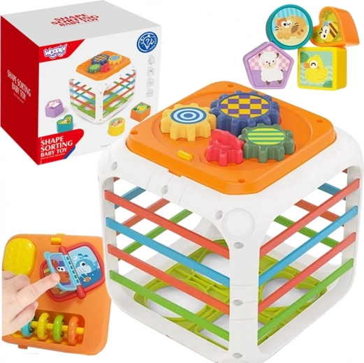 Cubo educativo Woopie Sorter 4 en 1 formas 18m+