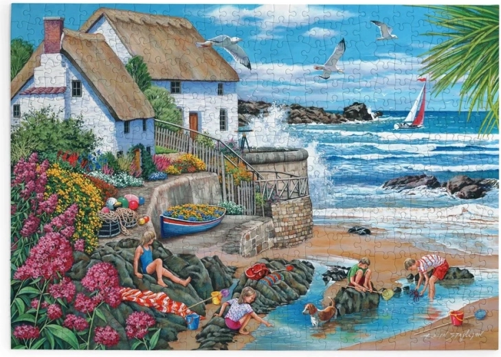 Puzzle House of Puzzles Casas en la costa, 500 piezas grandes