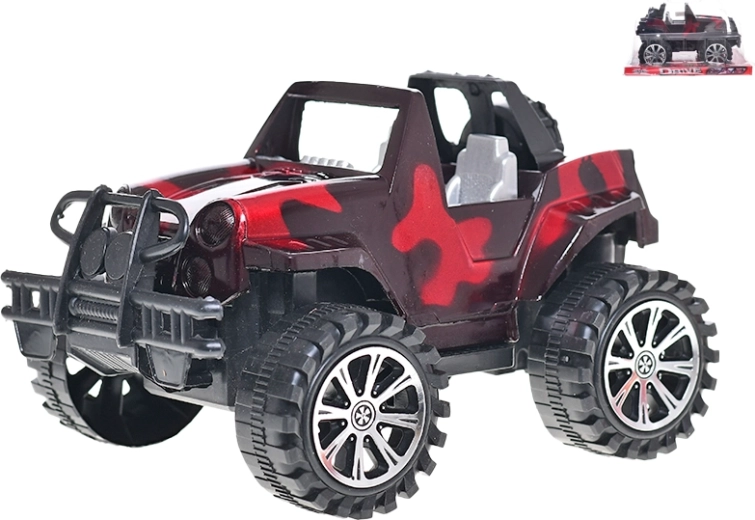 Coche todoterreno con motor de inercia 19 cm