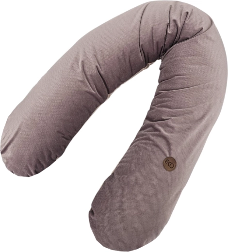 Cojín de lactancia EKO de algodón Velvet dark pink 180 cm