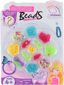Set de cuentas de plástico de colores para niños