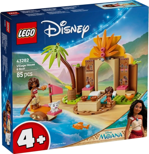 LEGO Disney Vaiana Casa del pueblo y barco
