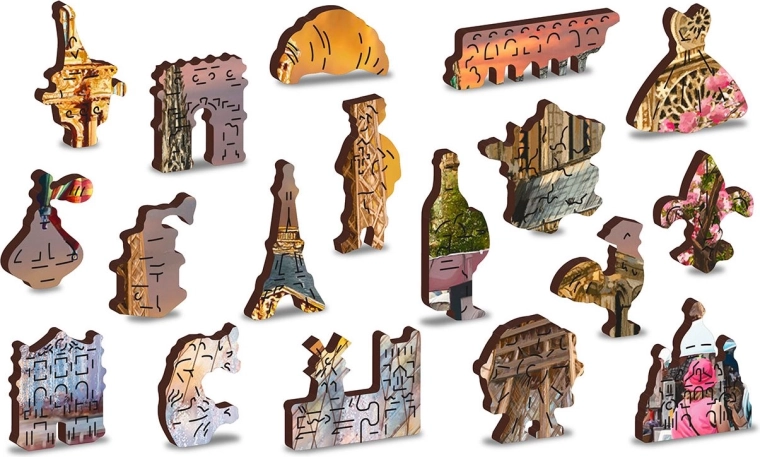 Piezas originales con formas de figuras