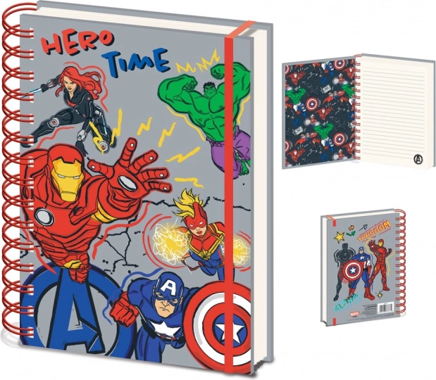 Bloc de anillas A5 AVENGERS Hero, rayado
