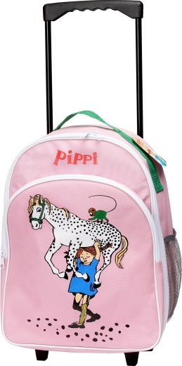 Maleta infantil con ruedas Pippi, rosa