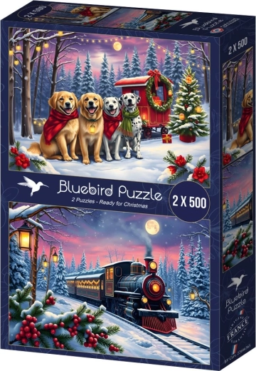 Puzzle Bluebird Llegan las Navidades 2×500 piezas
