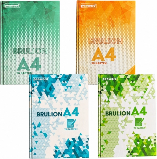 Cuaderno PENWORD A4, cuadriculado con margen, 96 hojas - 1 pieza