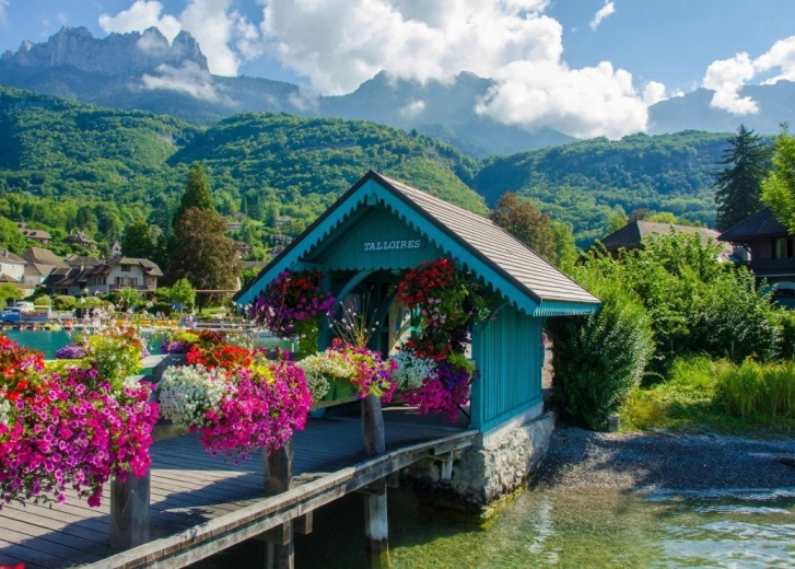 Puzzle Bluebird Lago de Annecy 500 piezas