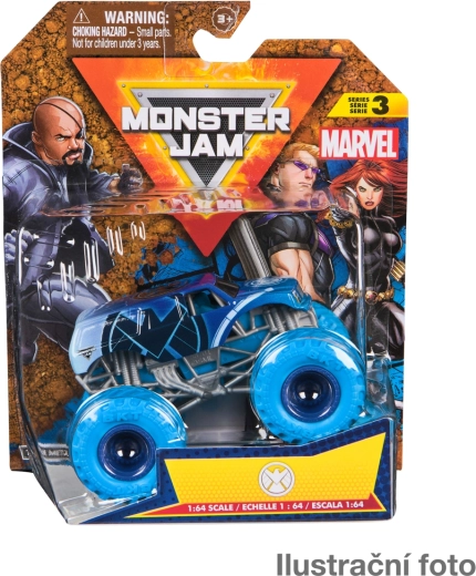 Monster Jam modelo metálico de monster truck Marvel 1:64 – surtido