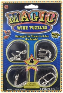 Rompecabezas metálico – set de pequeños acertijos lógicos