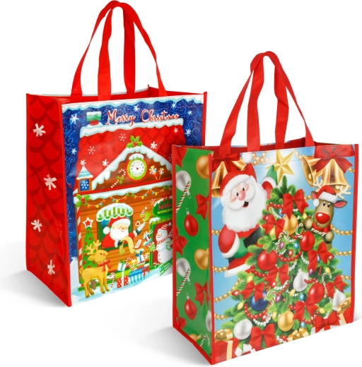Bolsa de regalo navideña de 35 × 39 × 18 cm - 1 unidad