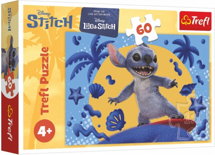 puzzle día con Stitch 60 piezas