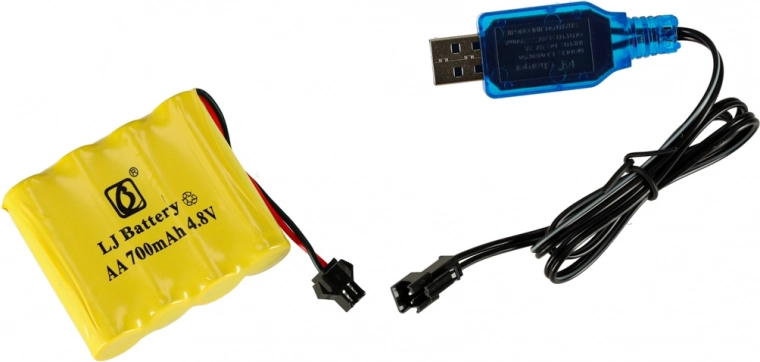 Set completo con batería recargable y carga USB