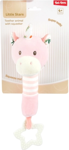 Adorable animalito en tonos rosados