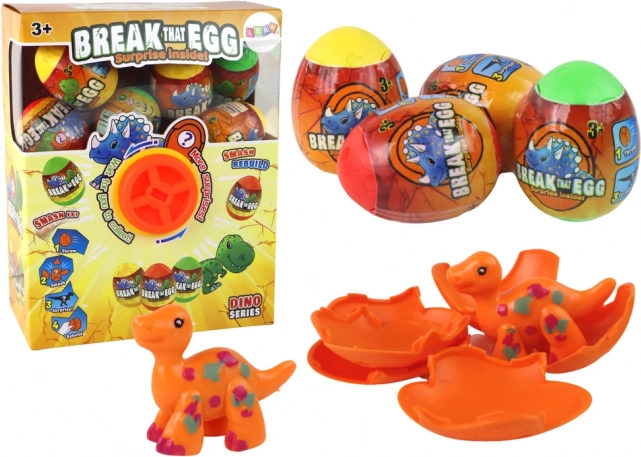 Huevos de dinosaurio para eclosionar con cáscara de colores - set de 12 uds