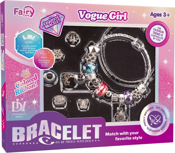 Pulseras para niña con colgantes – set de 2 piezas