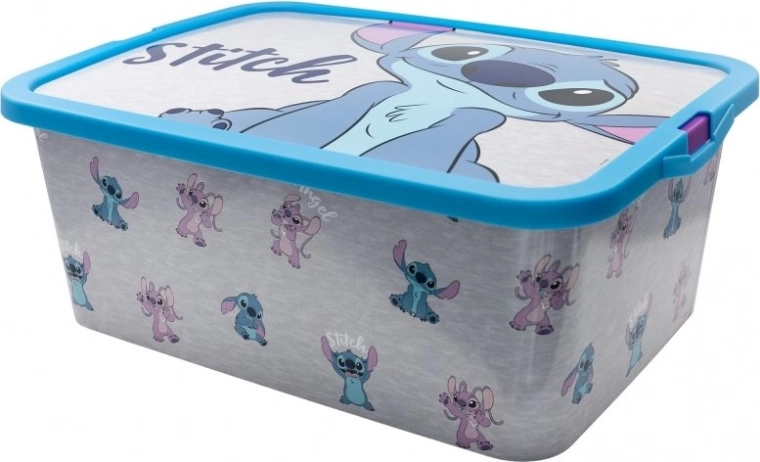Caja de almacenamiento Stitch y Angel 13 l