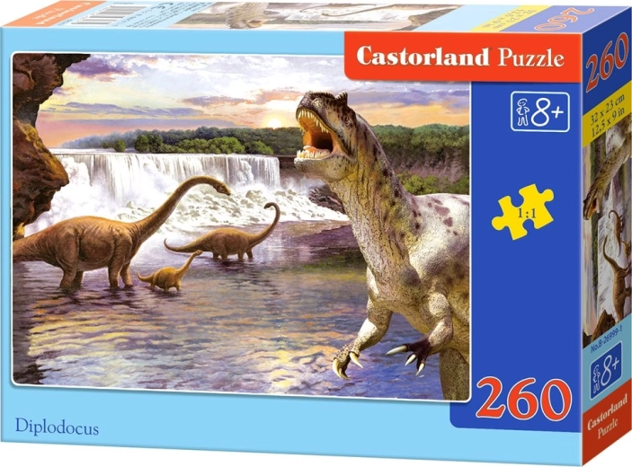 Puzzle infantil Diplodocus de 260 piezas