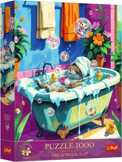 Puzzle 1000 Premium Plus – miau, relájate, repite