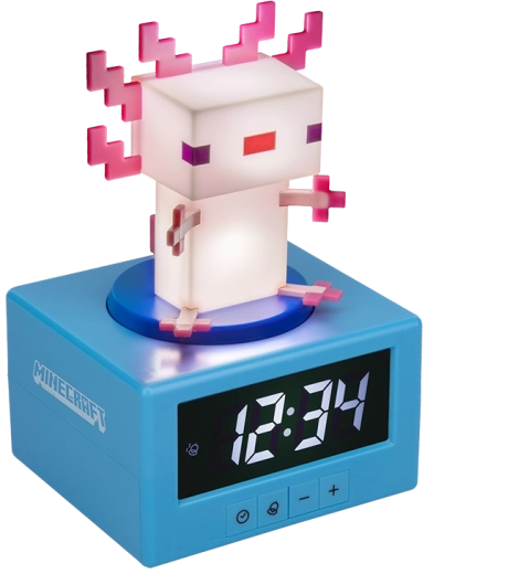 Despertador Minecraft Axolotl – despertador analógico para fans de MINECRAFT