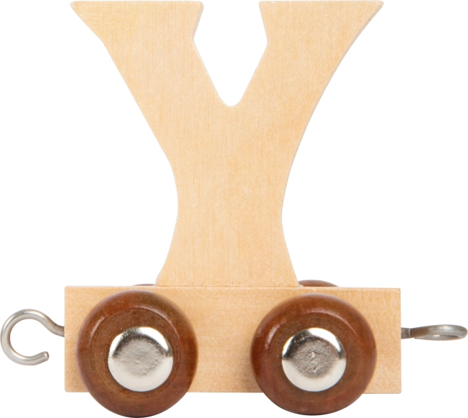 Vagón de madera con la letra Y para trenes de madera Small Foot