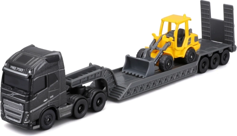 Maisto mini máquinas de trabajo: gran camión tractor Volvo con cargadora